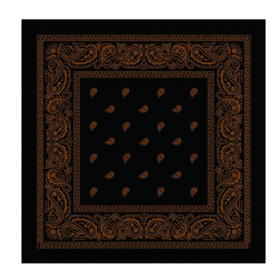 Black & Orange Bandana