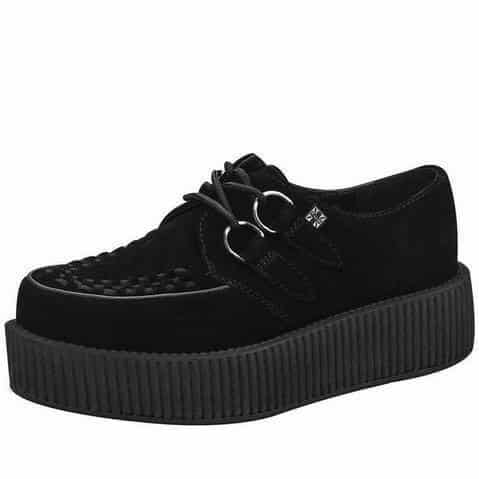 TUK Black Suede Mondo Creeper V7757