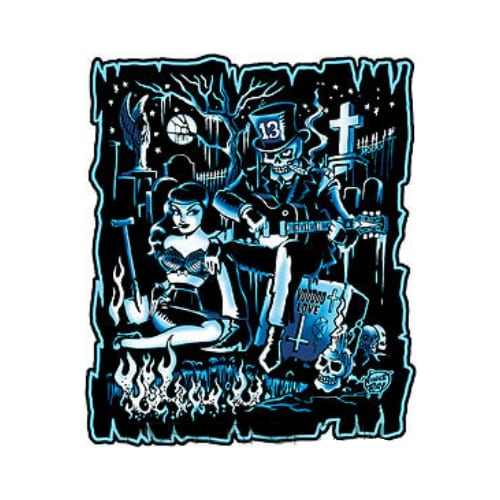 Vince Ray Dead and Buried Sticker