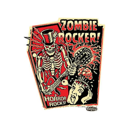 Vince Ray Zombie Rocker Sticker