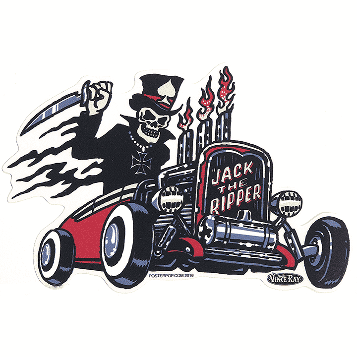 Vince Ray Jack The Ripper Sticker