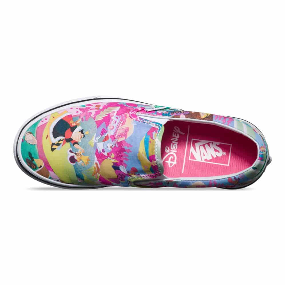 Vans Disney Classic Slip-On Alice in Wonderland Shoe Pink