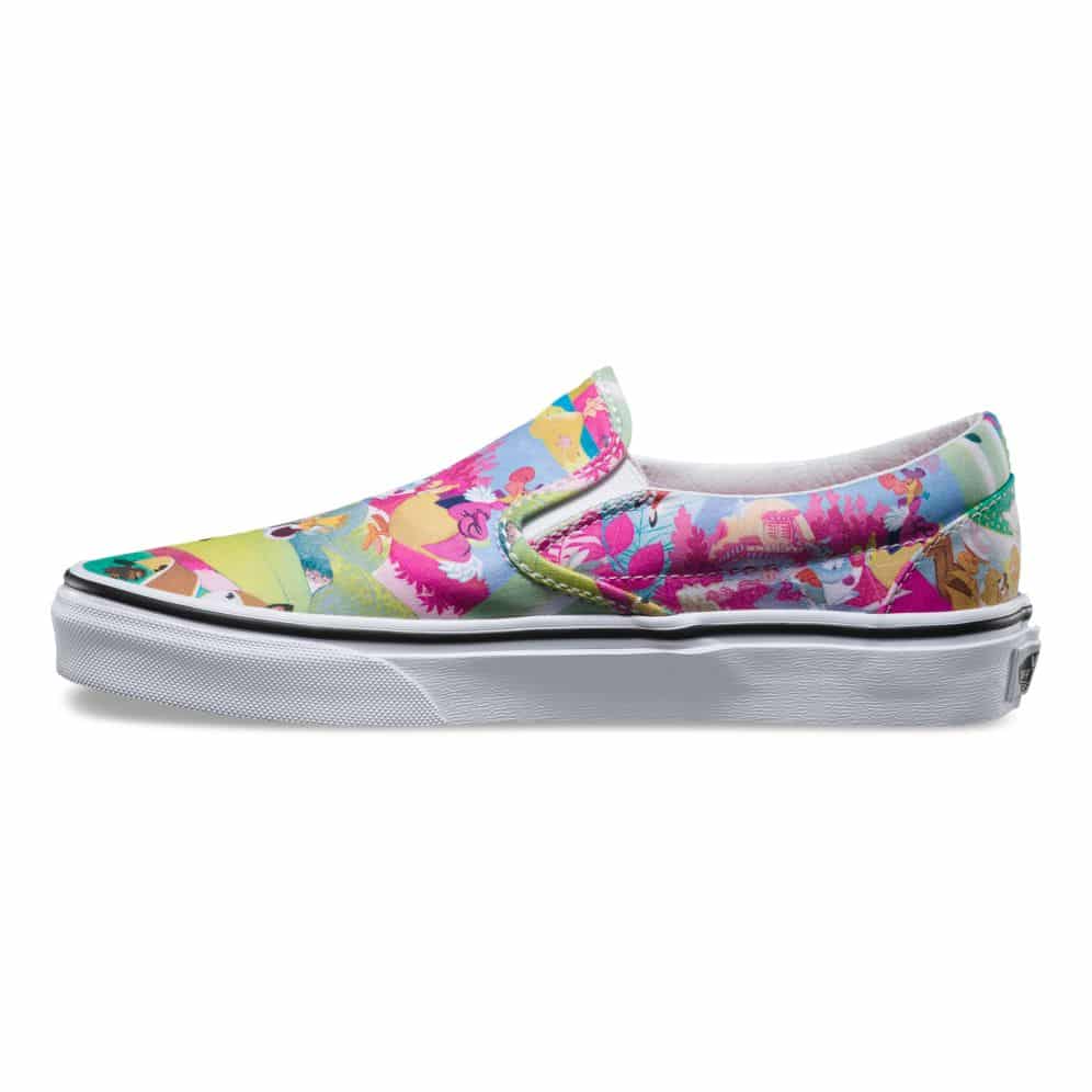 Vans Disney Classic Slip-On Alice in Wonderland Shoe Pink