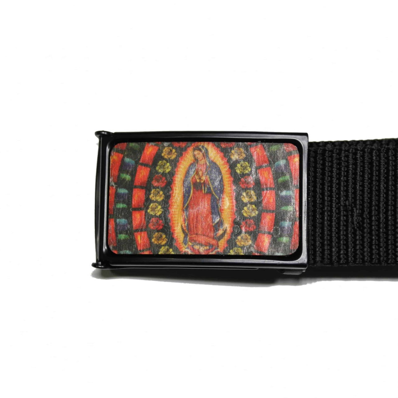 Web Belt Virgen De Guadalupe Buckle