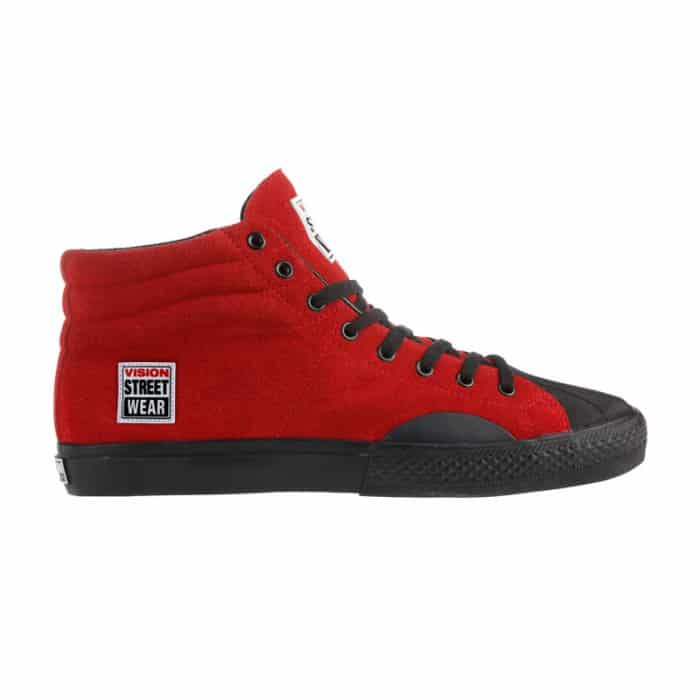Vision Street Wear Red Suede High Top