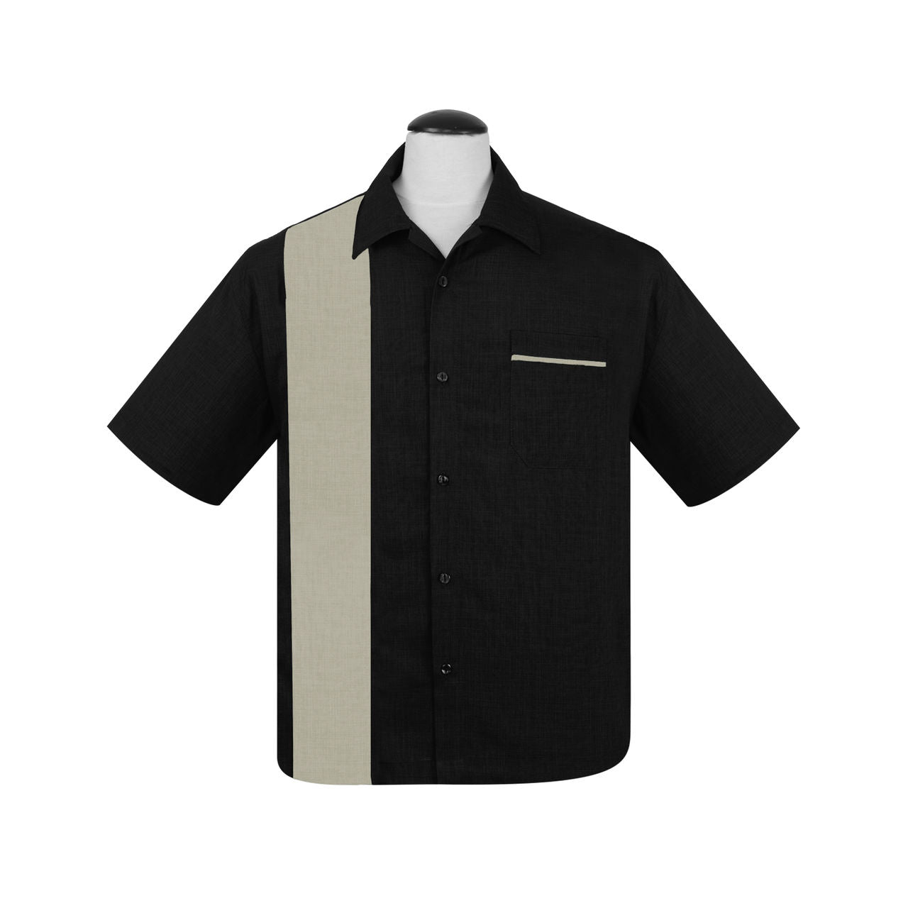 Black Sage Bowling Shirt by Steady Clothing