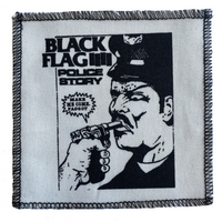 Thumbnail for Black Flag White Police Story Cloth Patch