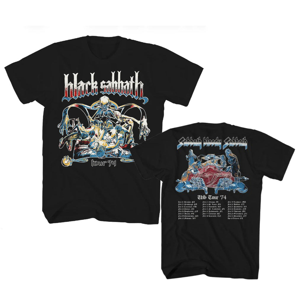 Black Sabbath Us Tour 74'' T-Shirt