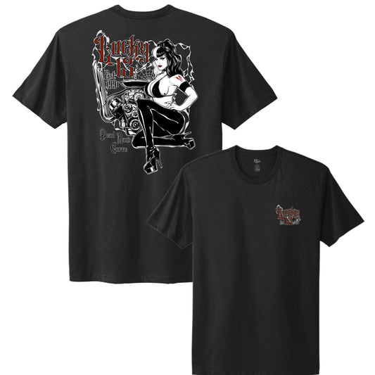 Lucky 13 Dead Man's Curve T-Shirt