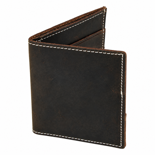 Brown Card Case Wallet Expandable
