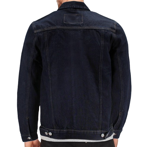 Darkblue Mens Casual Denim Jacket