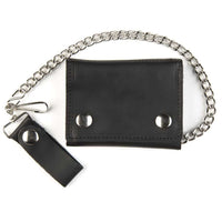 Thumbnail for Large Tri-Fold Black Wallet