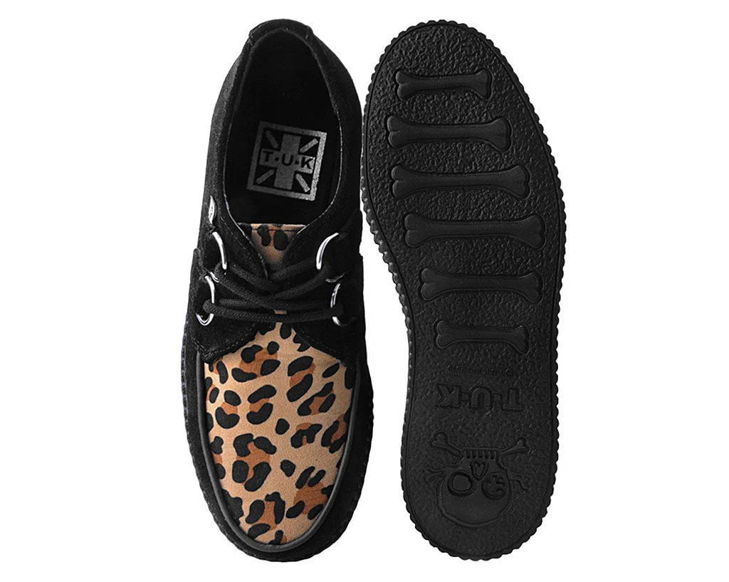TUK Black & Leopard Viva Low Creeper