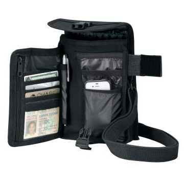 Black Canvas Travel Portfolio Bag