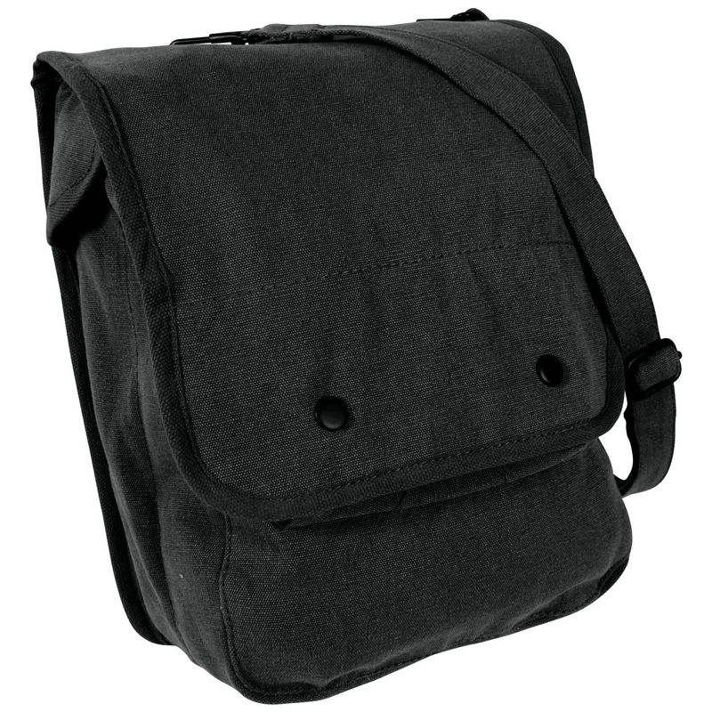 Black Canvas Shoulder Bag