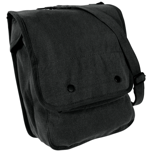 Black Canvas Shoulder Bag