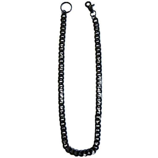 Dark Chrome Medium Link Wallet Chain 30"