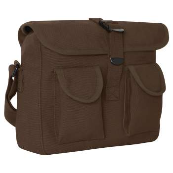 Brown Canvas Ammo Shoulder Bag