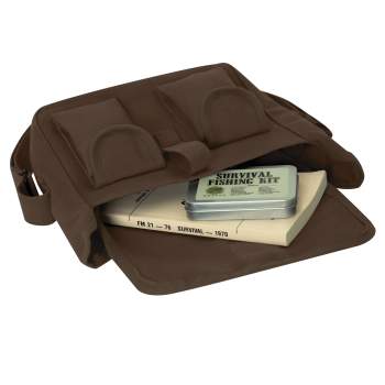 Brown Canvas Ammo Shoulder Bag