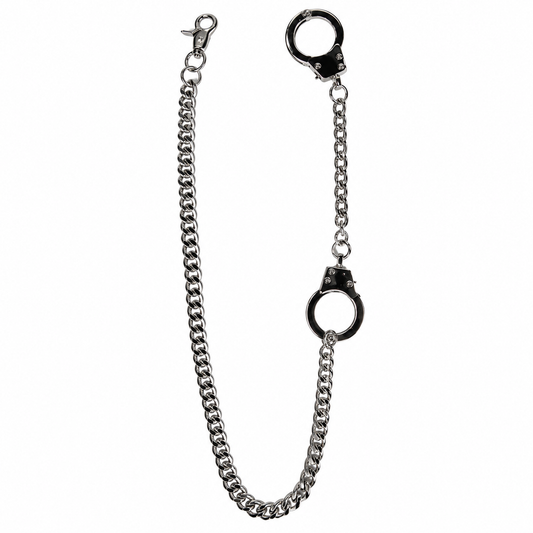Chrome Handcuffs Wallet Chain 30"