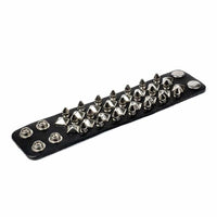 Thumbnail for Pyramid and Spike Studded Wristband