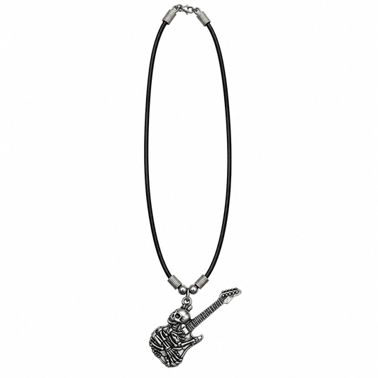 Guitar Skull Necklace