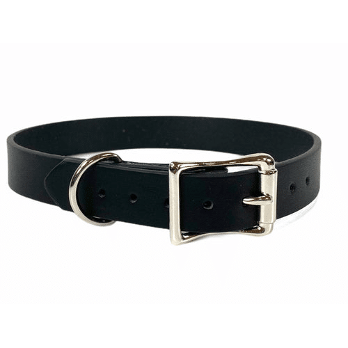 Plain Black Leather Choker