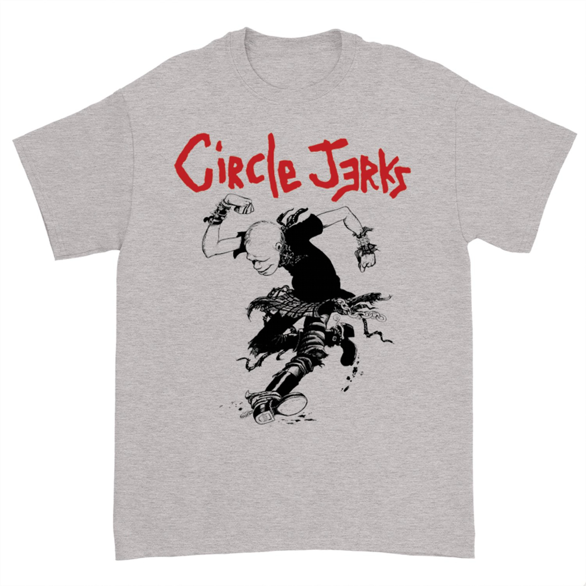CiRcle JERKS Ｔシャツ　ＸＬ NEW Circle Jerks Size Large White Skeleton Skank Man World