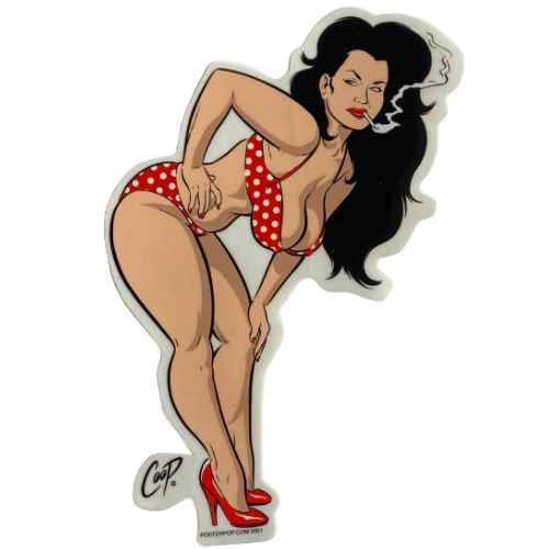 Coop Bikini Girl Sticker