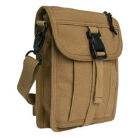 Thumbnail for Coyote Brown Canvas Travel Portfolio Bag