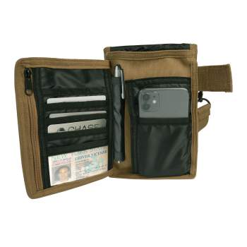 Coyote Brown Canvas Travel Portfolio Bag