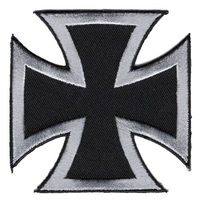 Thumbnail for Silver Iron Cross Patch