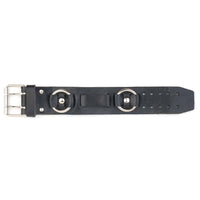 Thumbnail for Black Leather Watchband w/ Rings