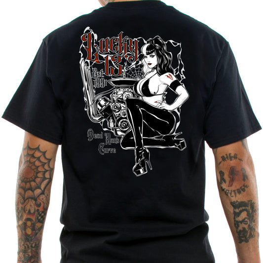 Lucky 13 Dead Man's Curve T-Shirt