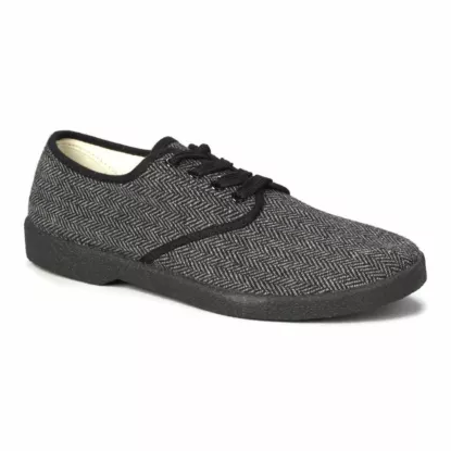 Zig Zag Wino Shoes Herringbone Black Sole 7210
