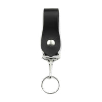 Thumbnail for Large Black Leather Key Fob