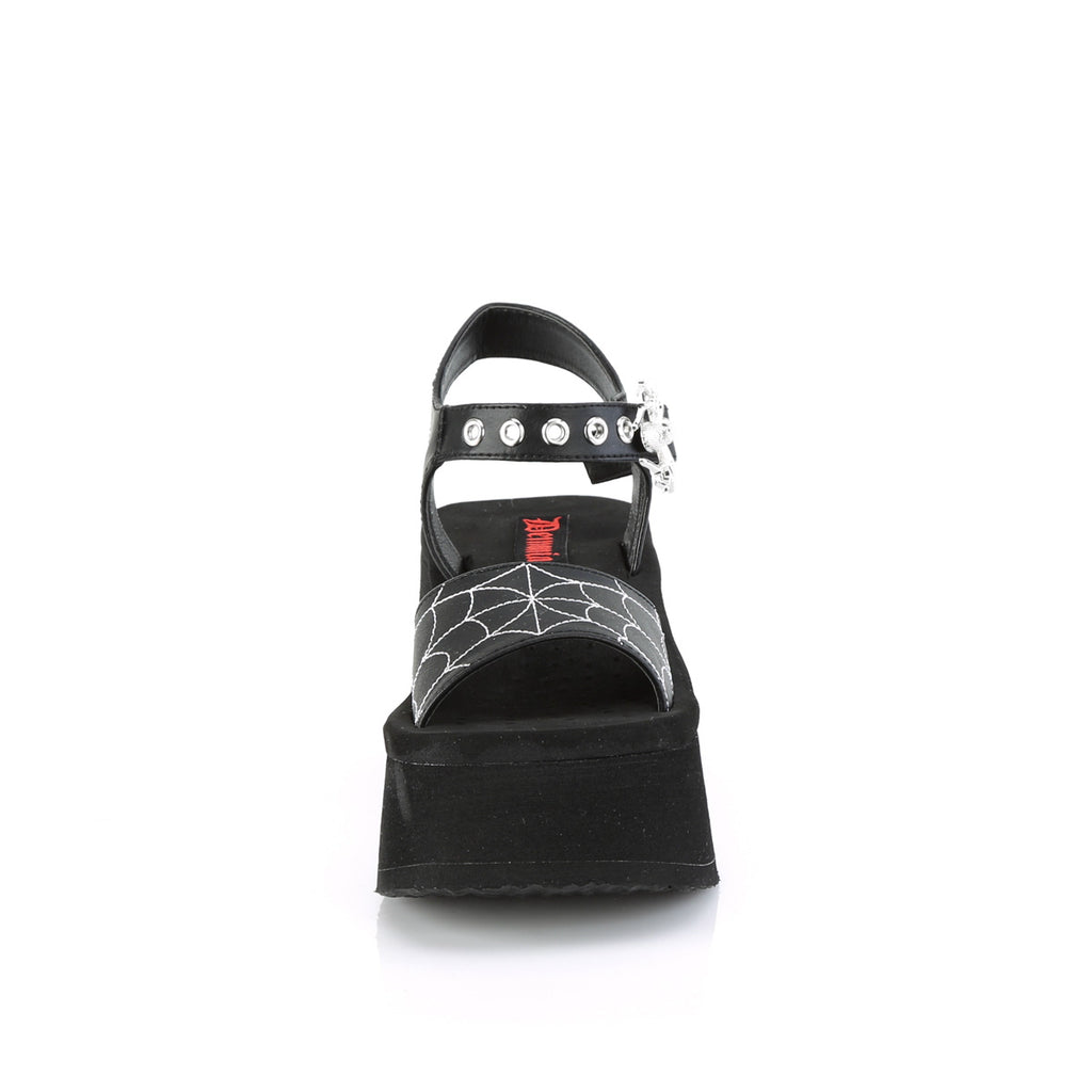 demonia spiderweb sandals