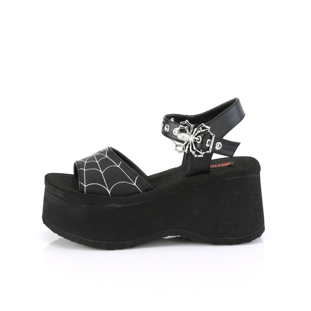 demonia spiderweb sandals