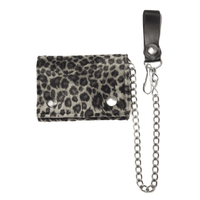 Thumbnail for Fuzzy Leopard Tri-Fold Wallet