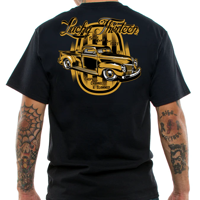 Lucky 13 Gold Custom T-Shirt
