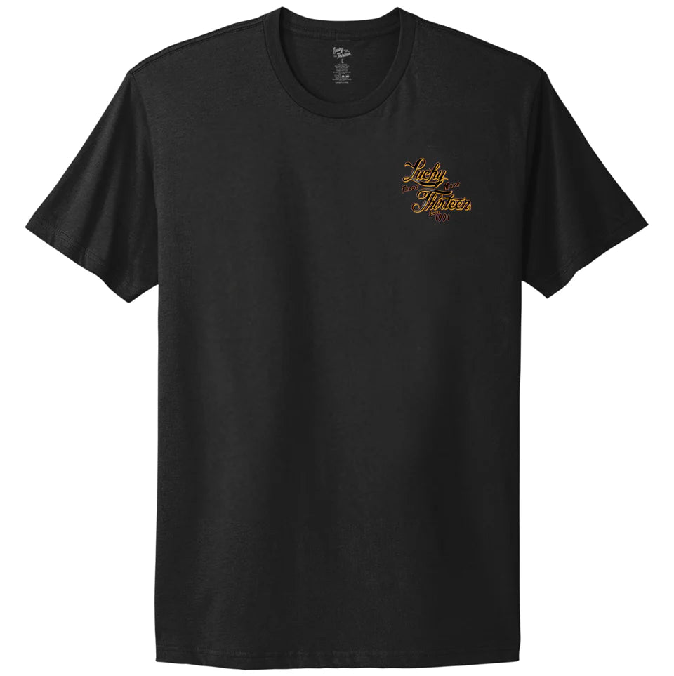 Lucky 13 Gold Custom T-Shirt