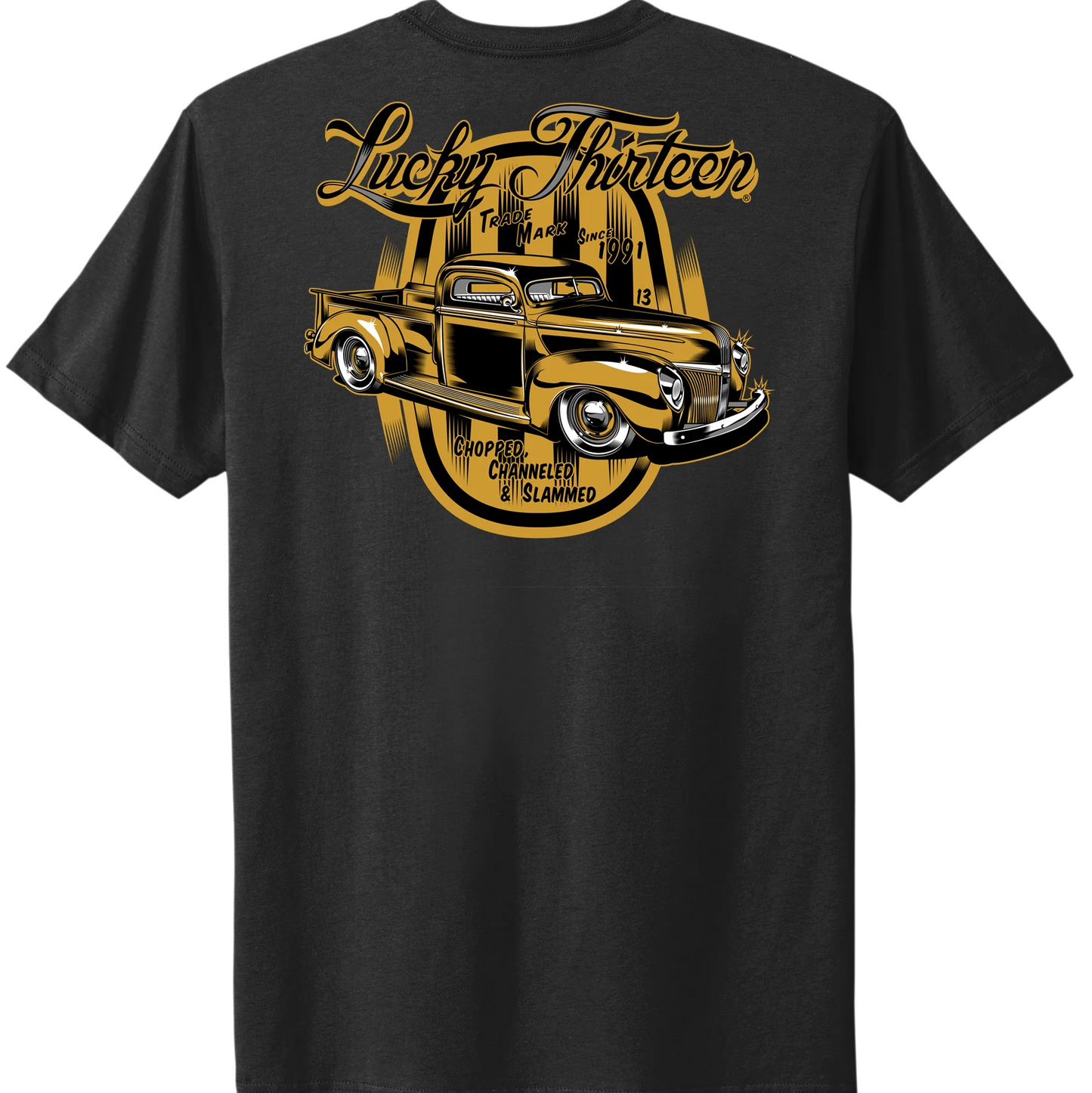 Lucky 13 Gold Custom T-Shirt