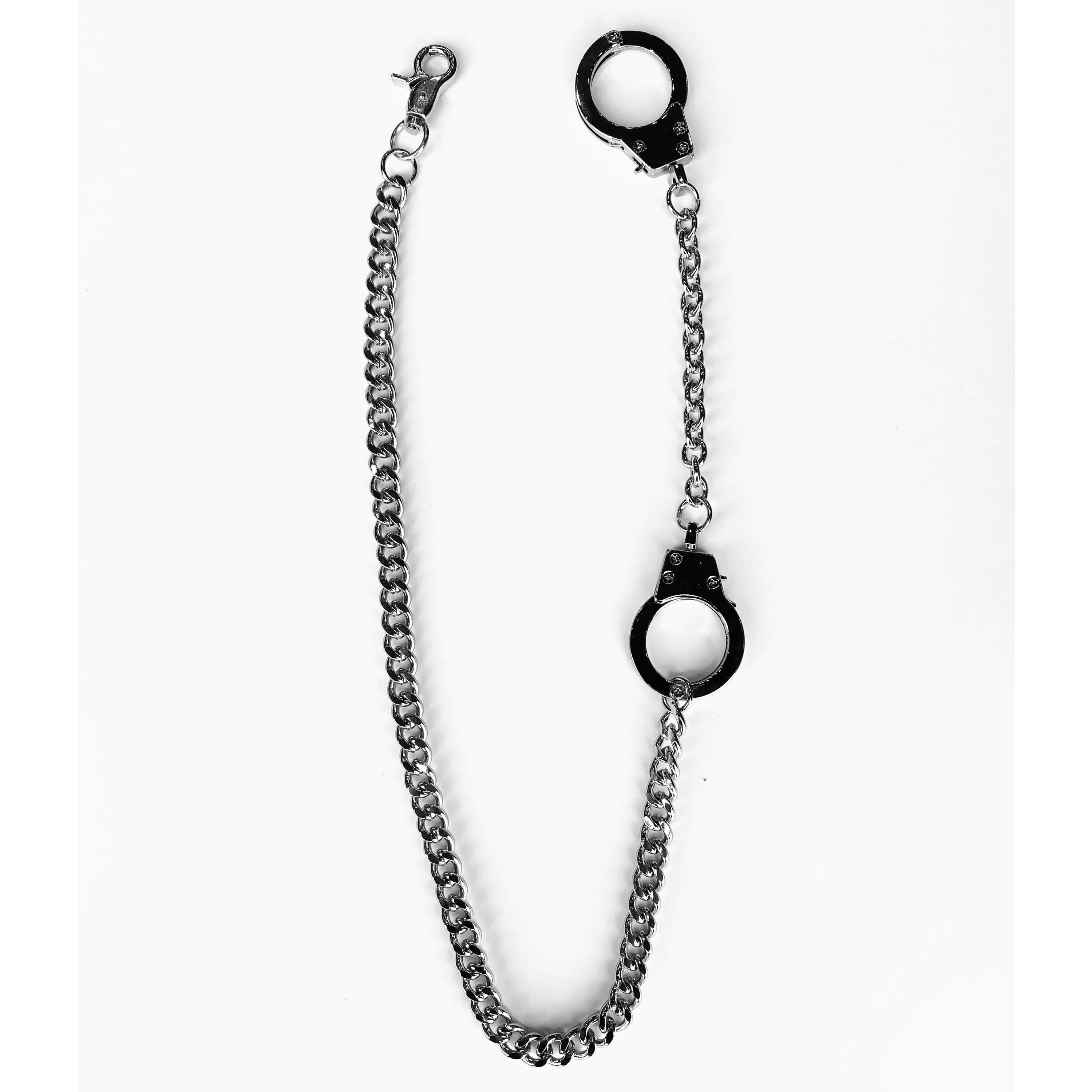 Chrome Handcuffs Wallet Chain 30