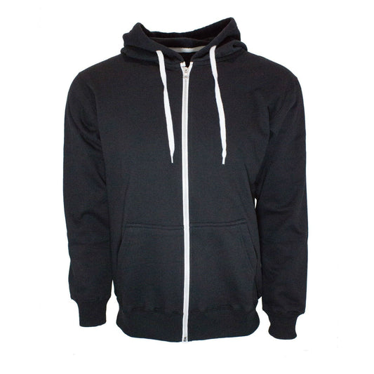 Black French Terry Zip Hoodie