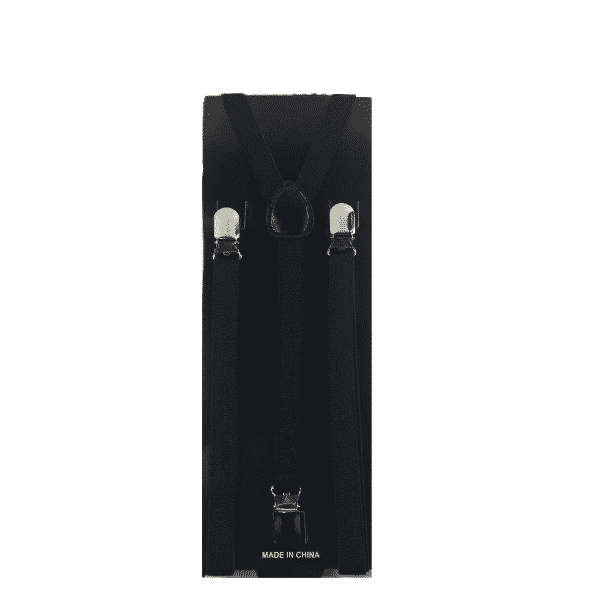 Black Skinny Suspenders