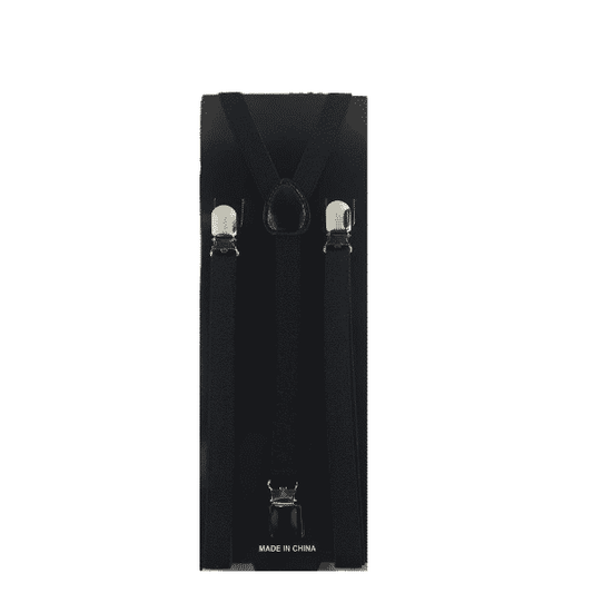 Black Skinny Suspenders