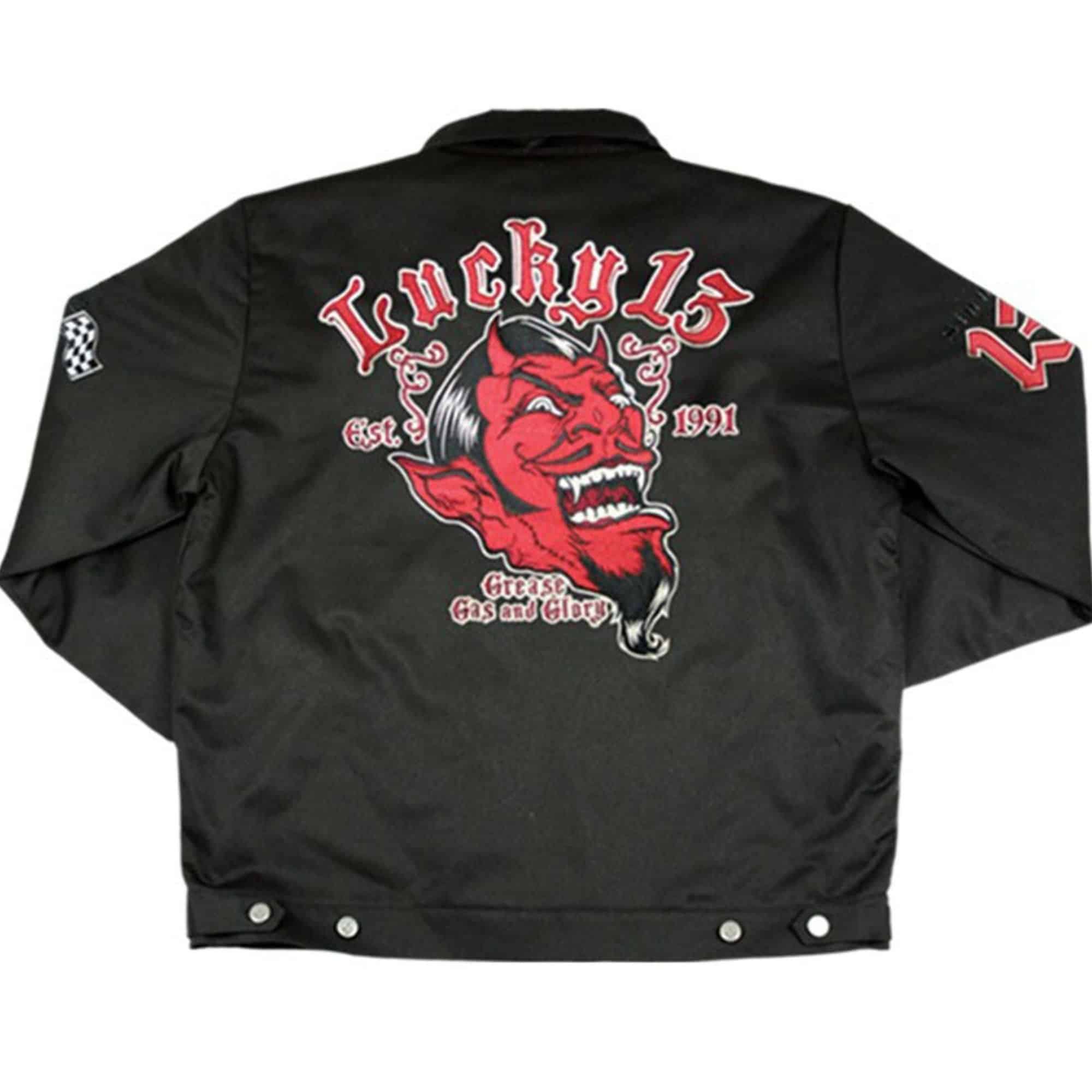 Lucky 13 Jacket Grease Gas Glory – Red Zone