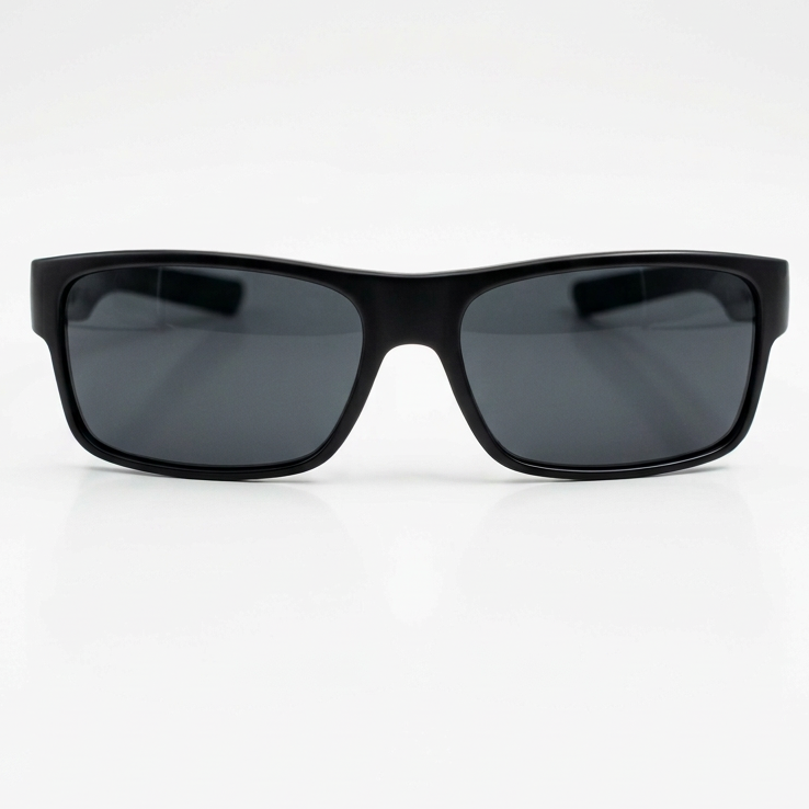 Black Rectangle Matte Sunglasses
