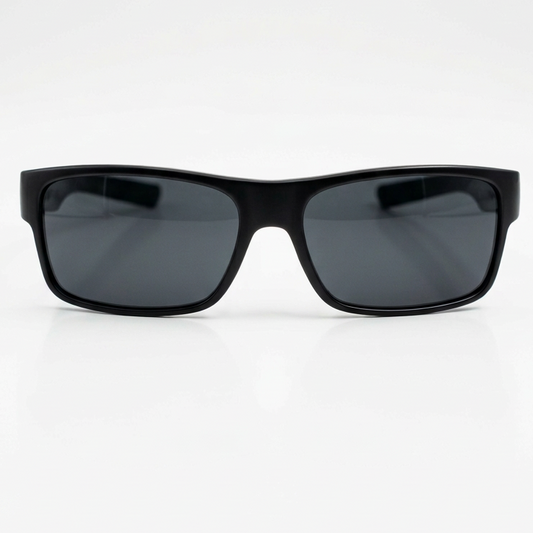 Black Rectangle Matte Sunglasses