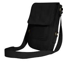 Black Canvas Military Tech Bag